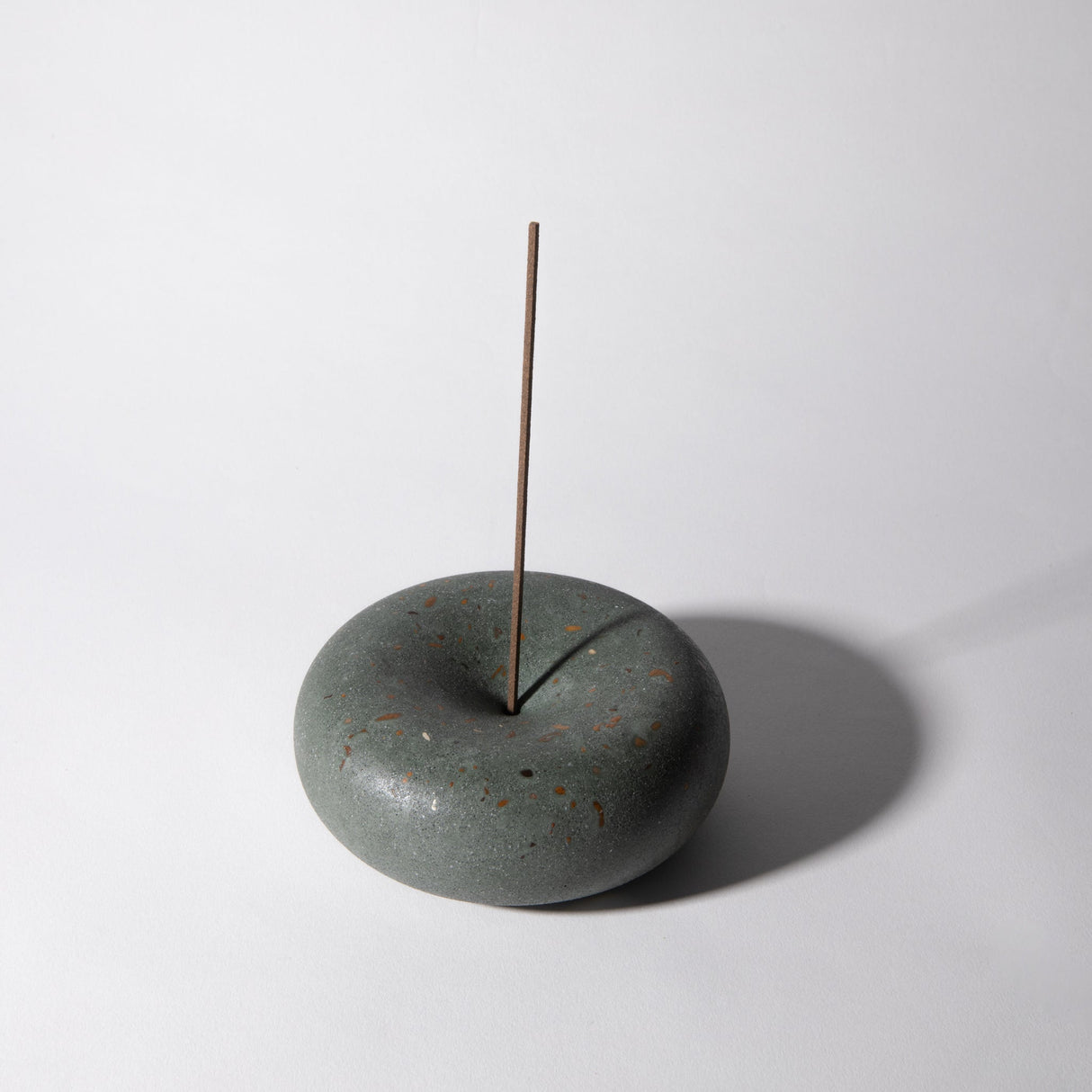 Bubble Incense Holder | Dark Green Terrazzo