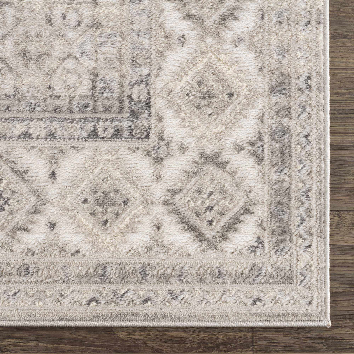 Brend Taupe Medallion Area Rug - Clearance