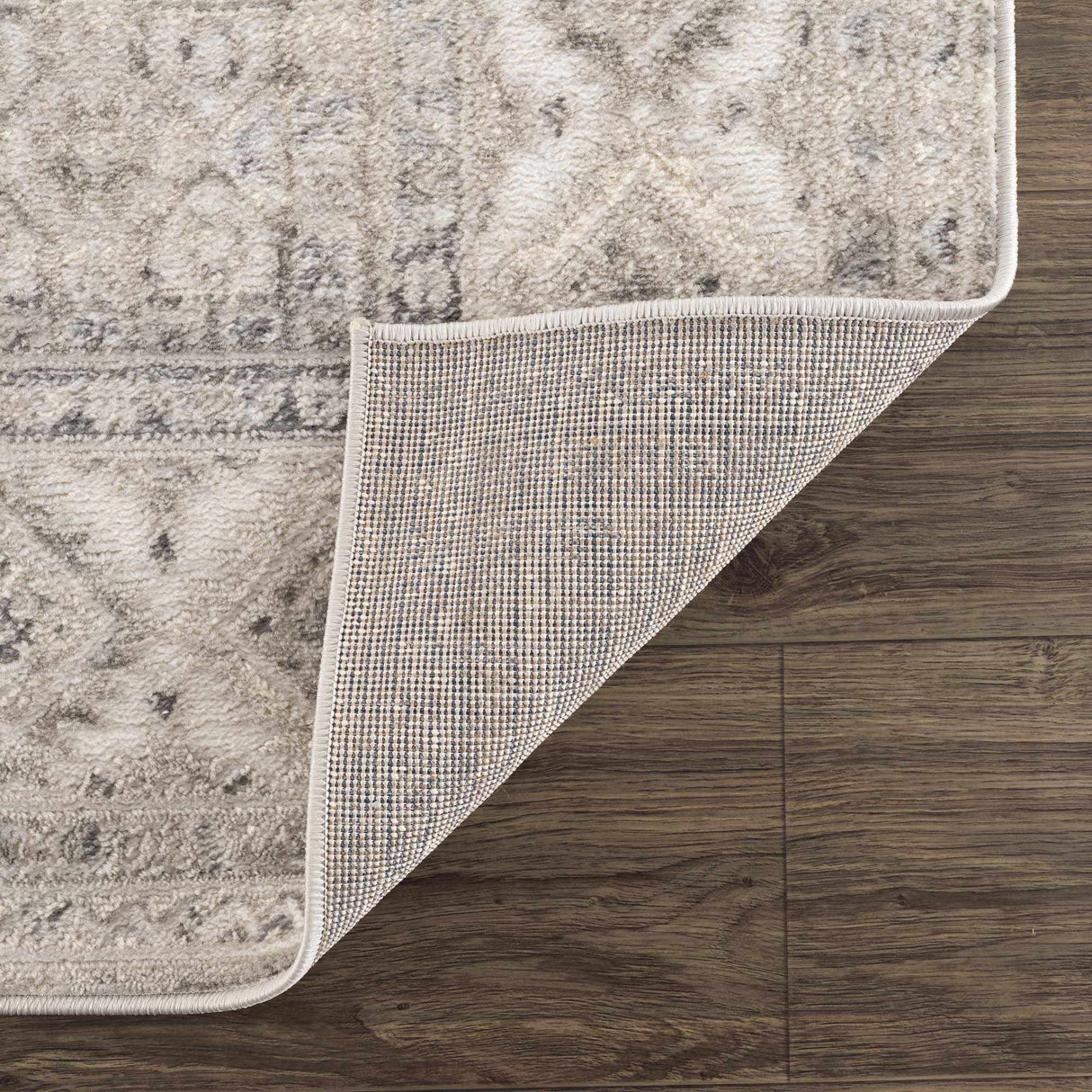 Brend Taupe Medallion Area Rug - Clearance