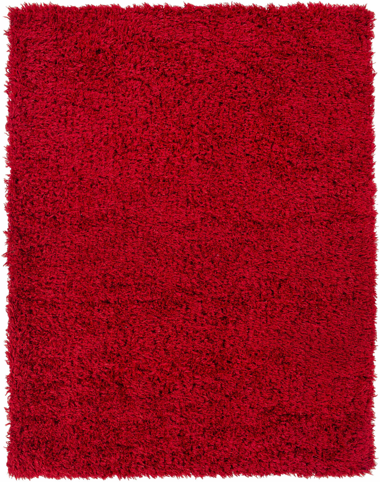 Siari Solid Red Shag Area Rug - Clearance