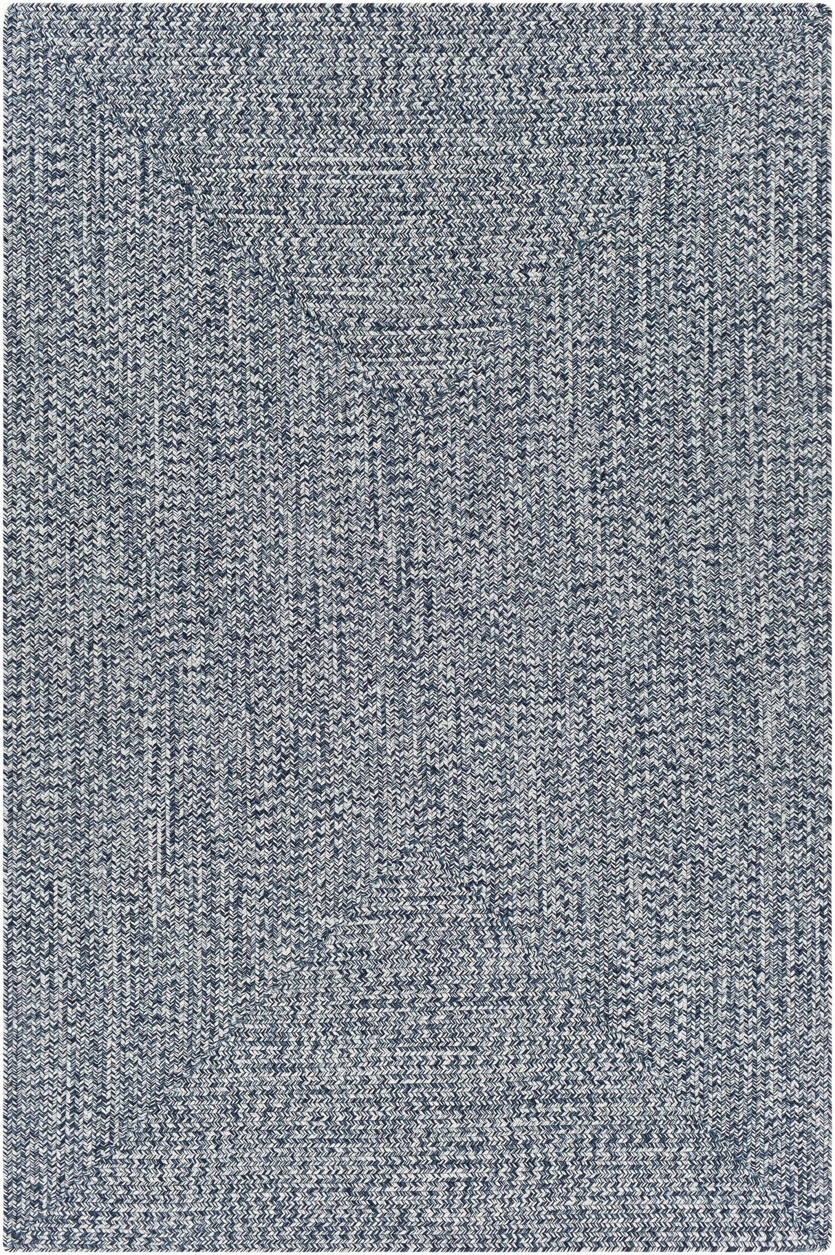 Blue Braided Faux Jute Rug
