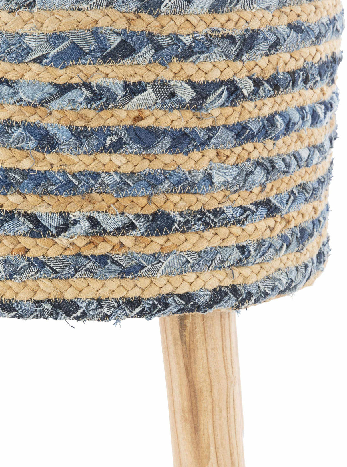 Hoogstraten Navy Ottoman