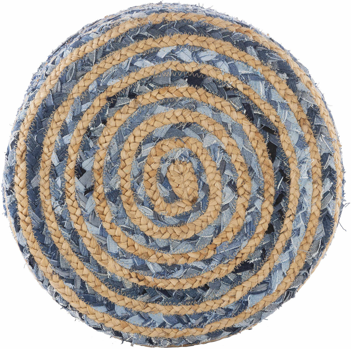 Hoogstraten Navy Ottoman