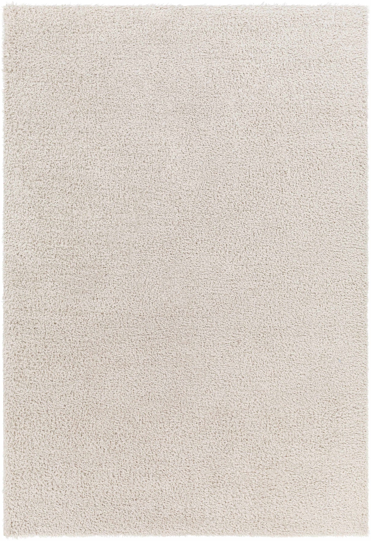 Heavenly Solid Beige Plush Rug