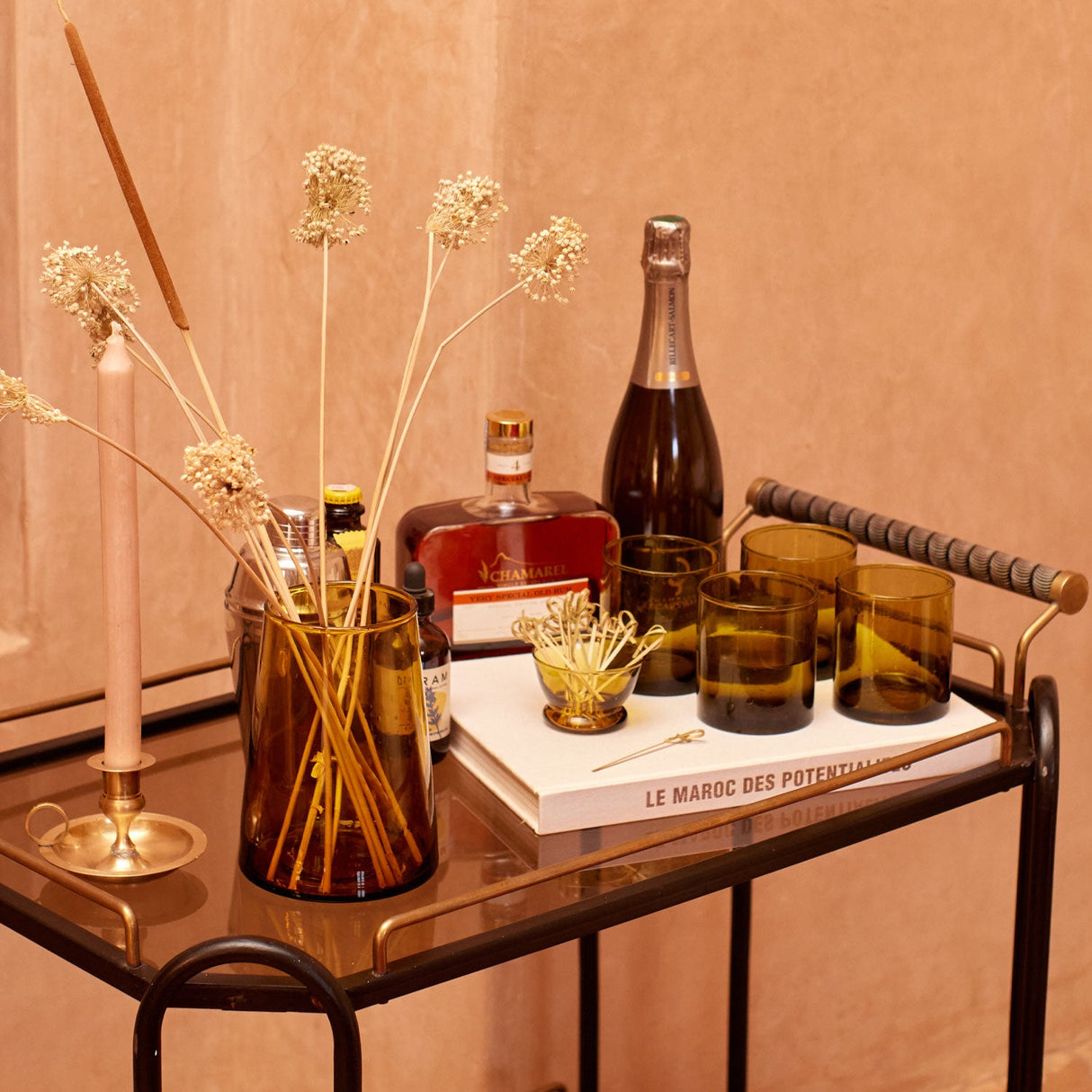 Moroccan Handblown Classic Short Glass | Set of Two