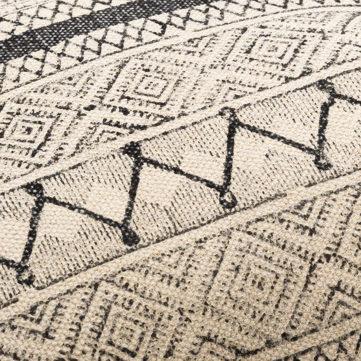 Calliope Monochrome Patterned Throw Pillow