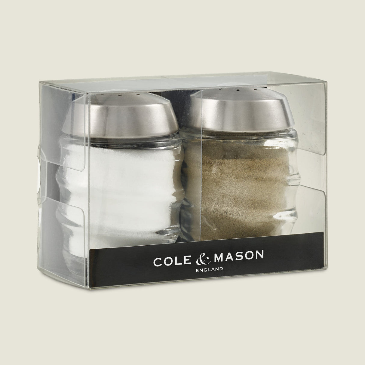 Cole & Mason Bray Salt & Pepper Glass Shaker Set