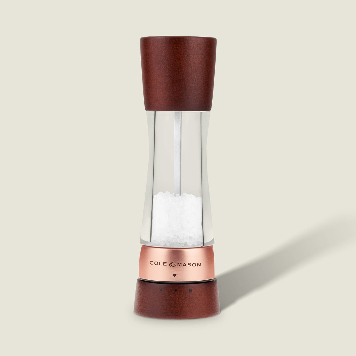 Cole & Mason Derwent Chestnut Rose Gold Salt & Pepper Mill