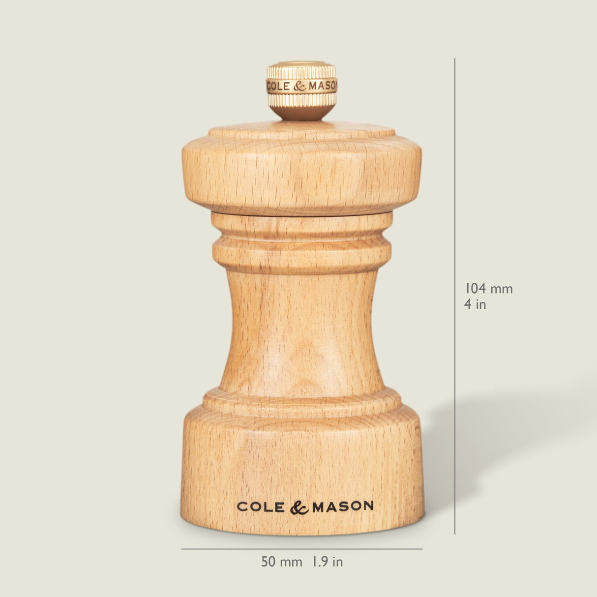 Cole & Mason Hoxton Natural Beech Salt & Pepper Mills