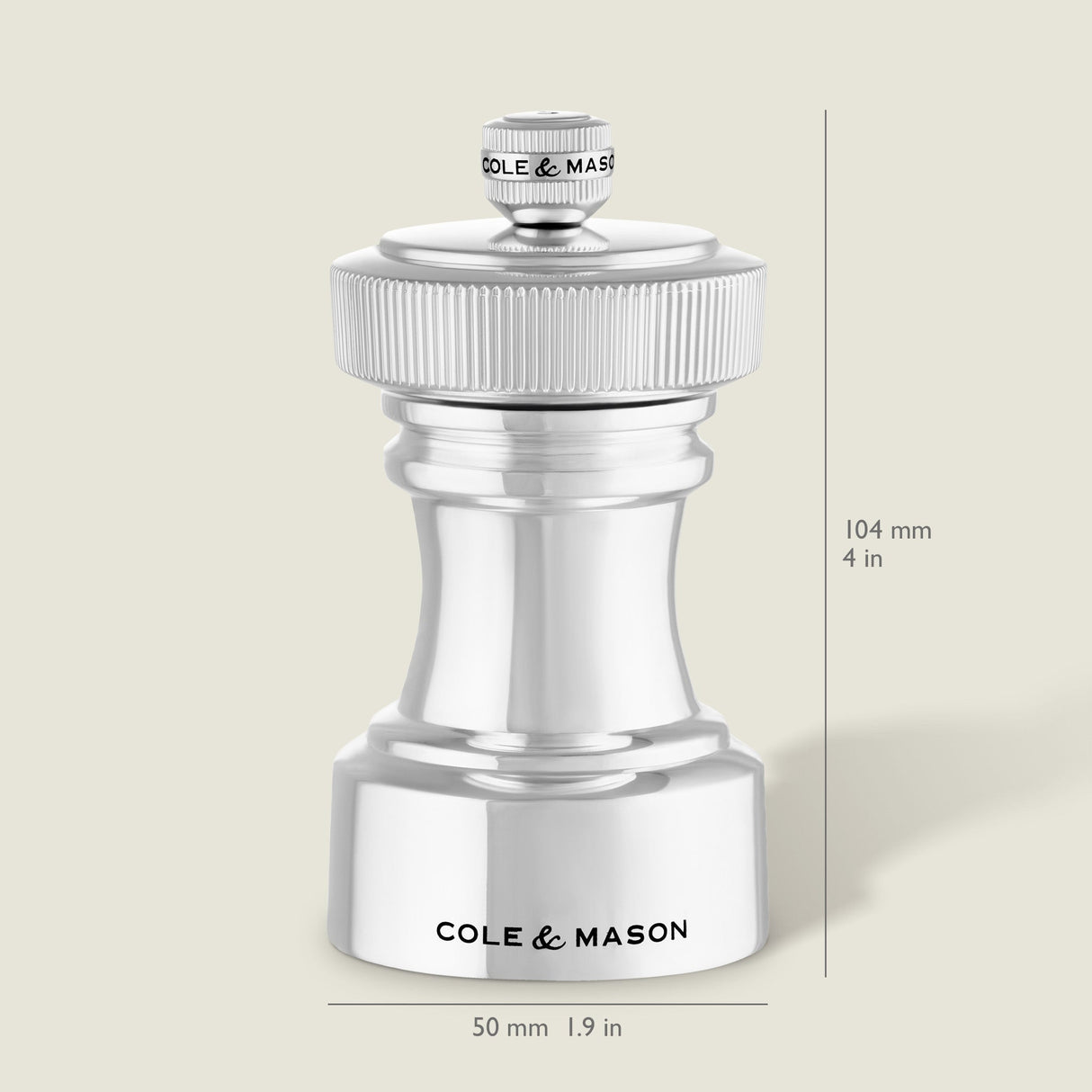 Cole & Mason Hoxton Silver Plated Salt & Pepper Mill Set