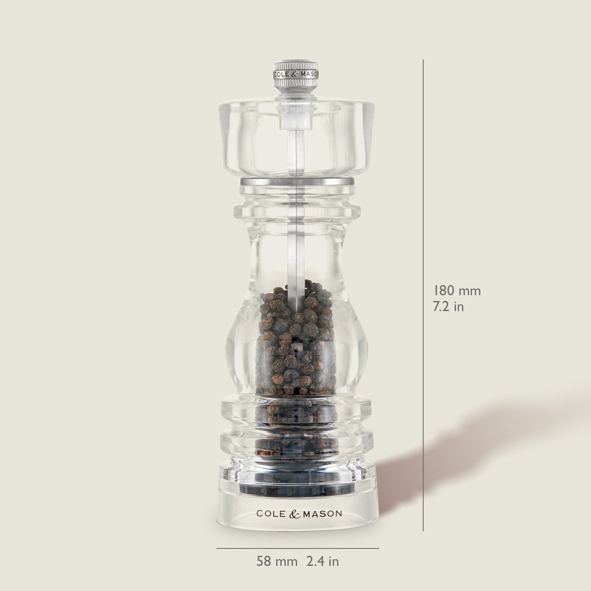 Cole & Mason London Acrylic Salt & Pepper Mills