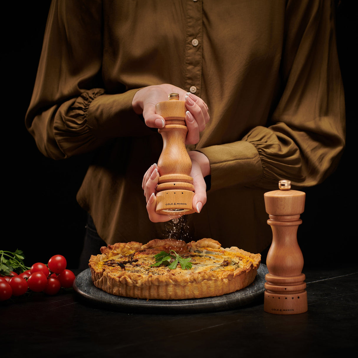 Cole & Mason London Natural Beech Grind Select Salt & Pepper Mills