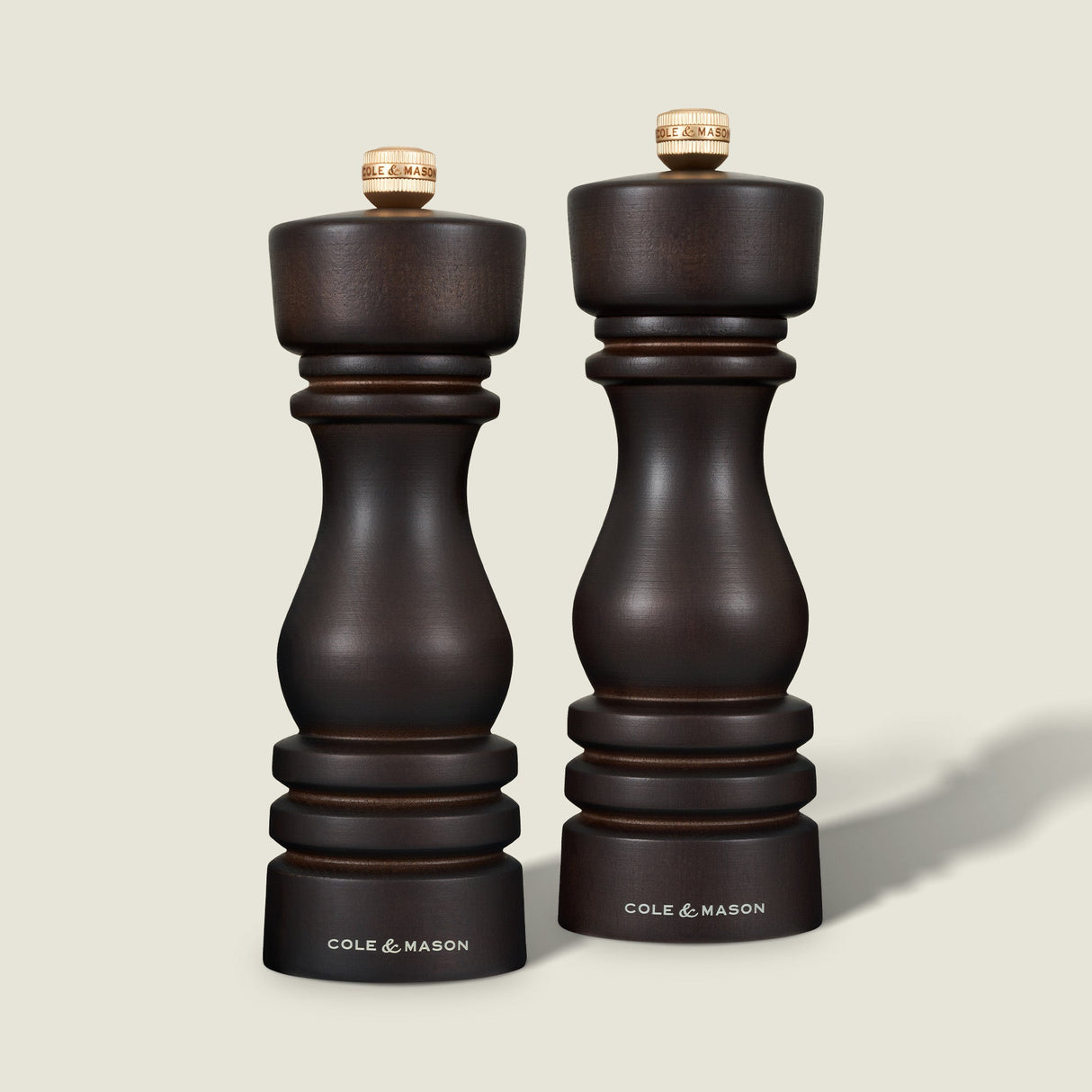 Cole & Mason London Chocolate Wood Salt & Pepper Mills
