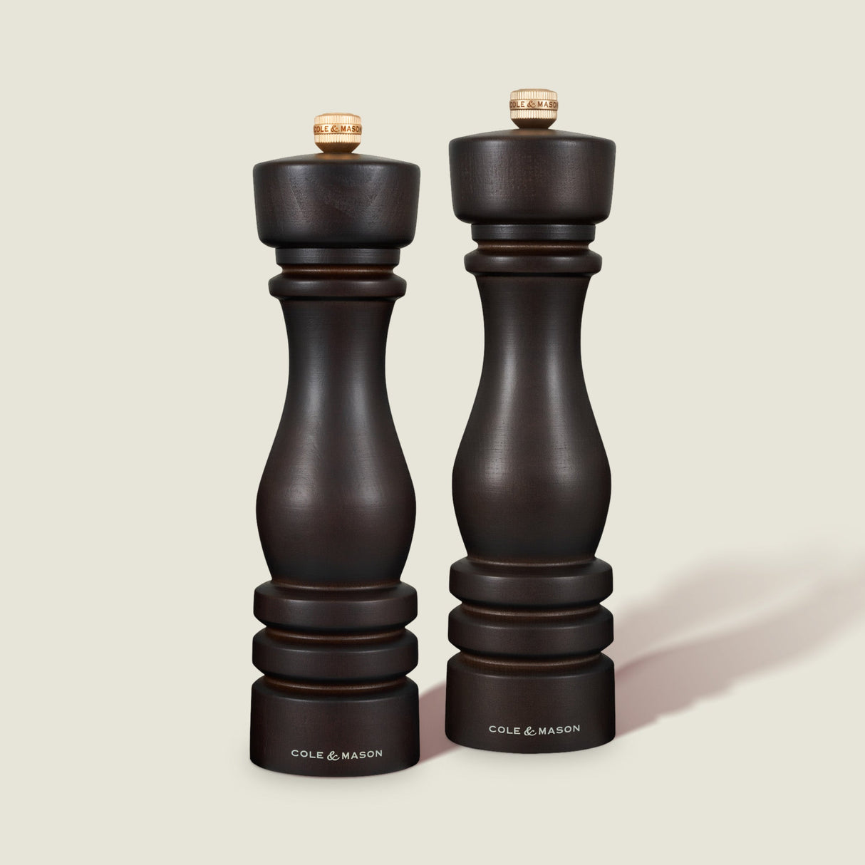 Cole & Mason London Chocolate Wood Salt & Pepper Mills