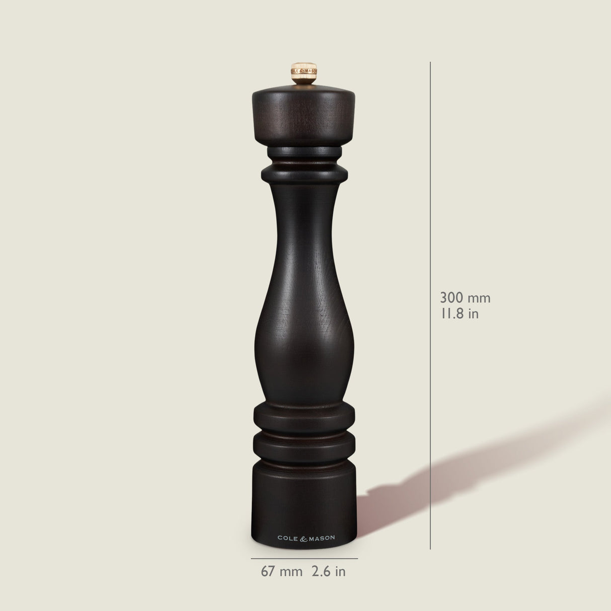 Cole & Mason London Chocolate Wood Salt & Pepper Mills