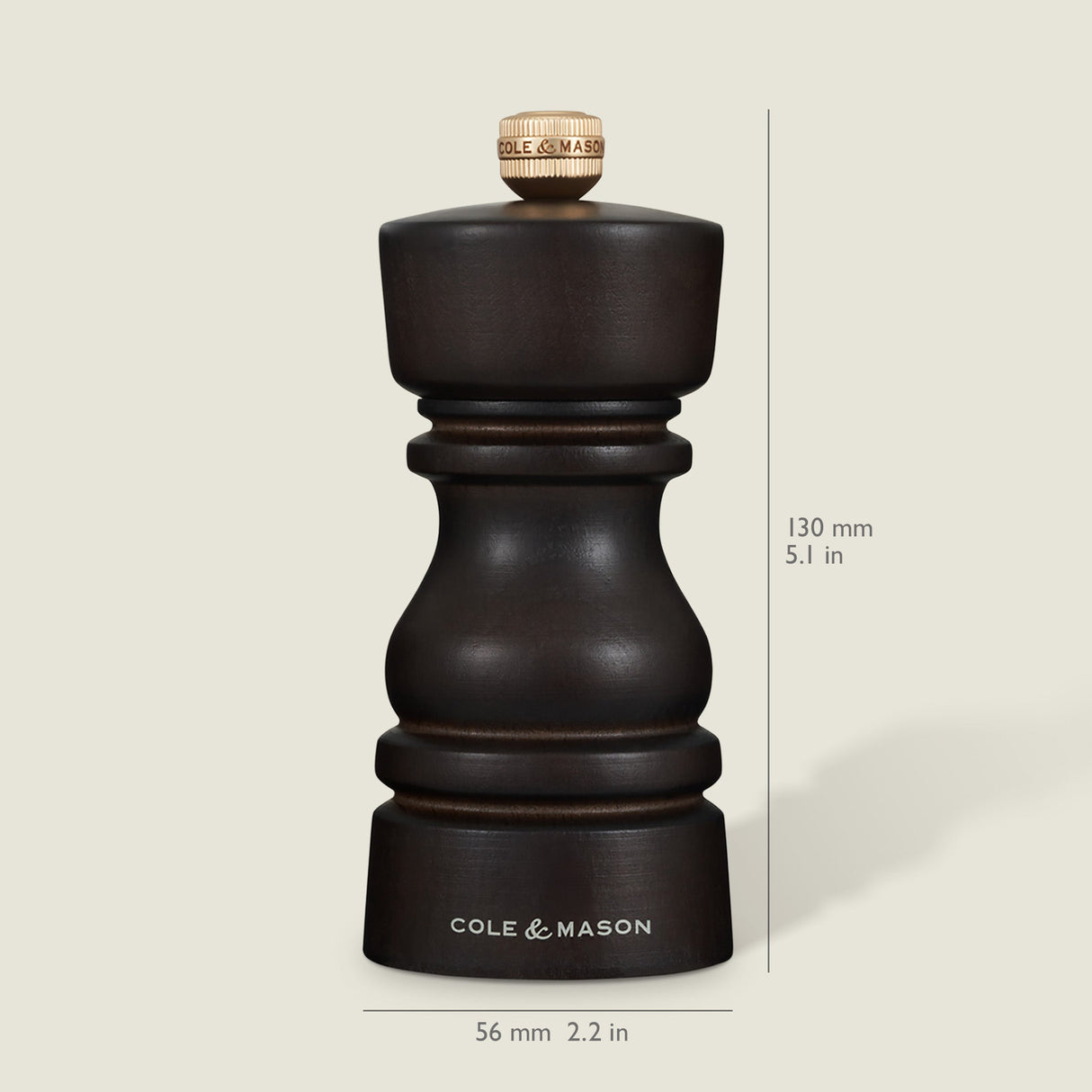 Cole & Mason London Chocolate Wood Salt & Pepper Mills