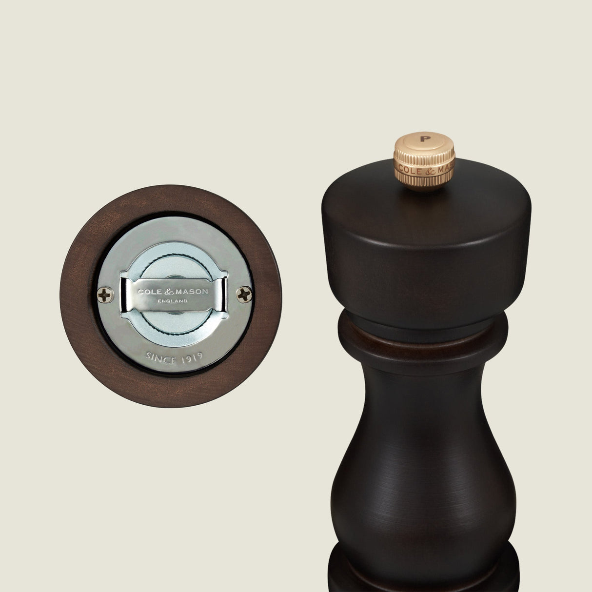 Cole & Mason London Chocolate Wood Salt & Pepper Mills