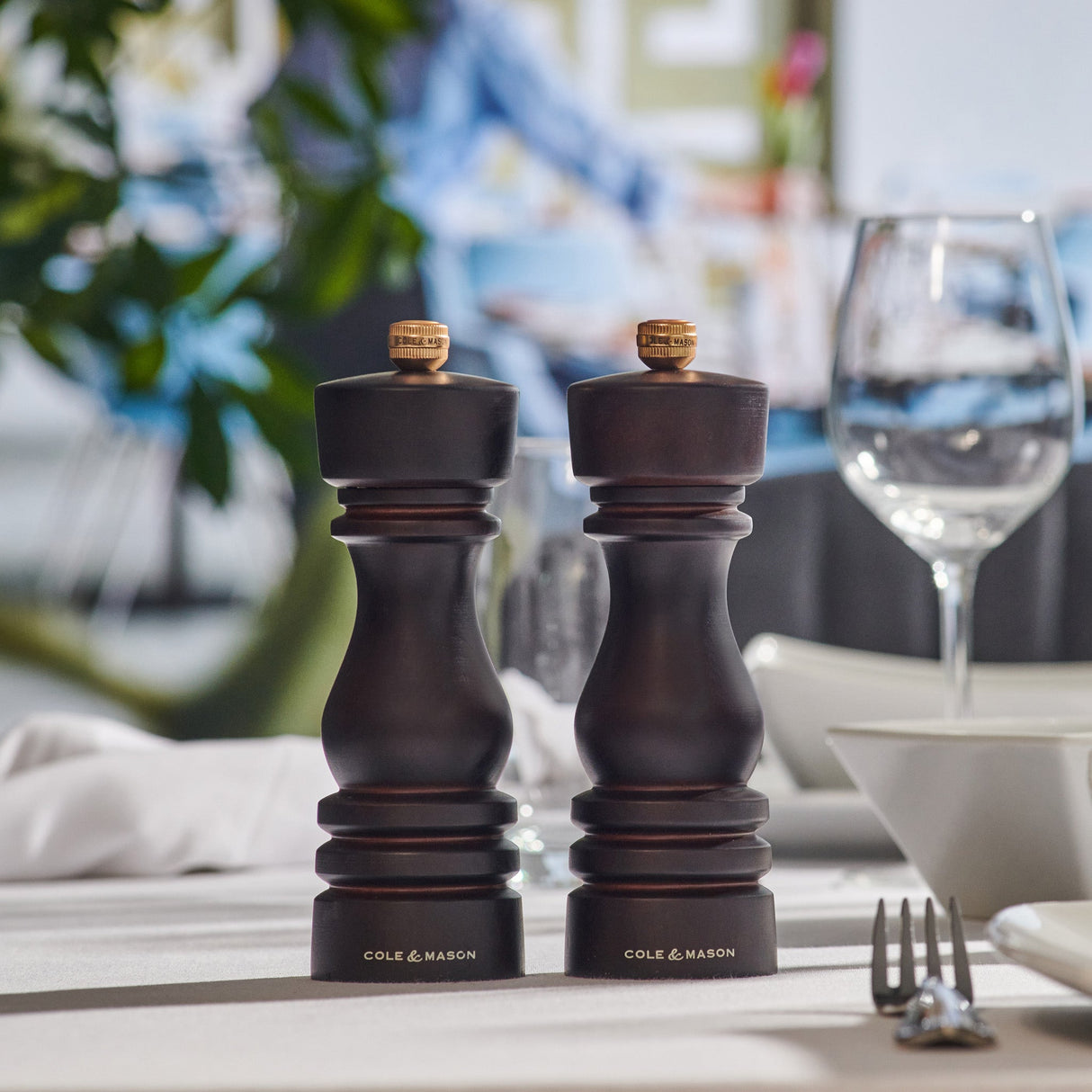 Cole & Mason London Chocolate Wood Salt & Pepper Mills