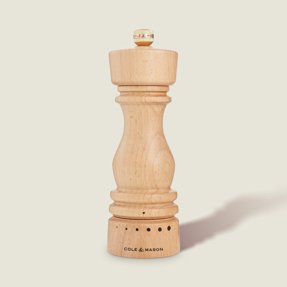 Cole & Mason London Natural Beech Grind Select Salt & Pepper Mills