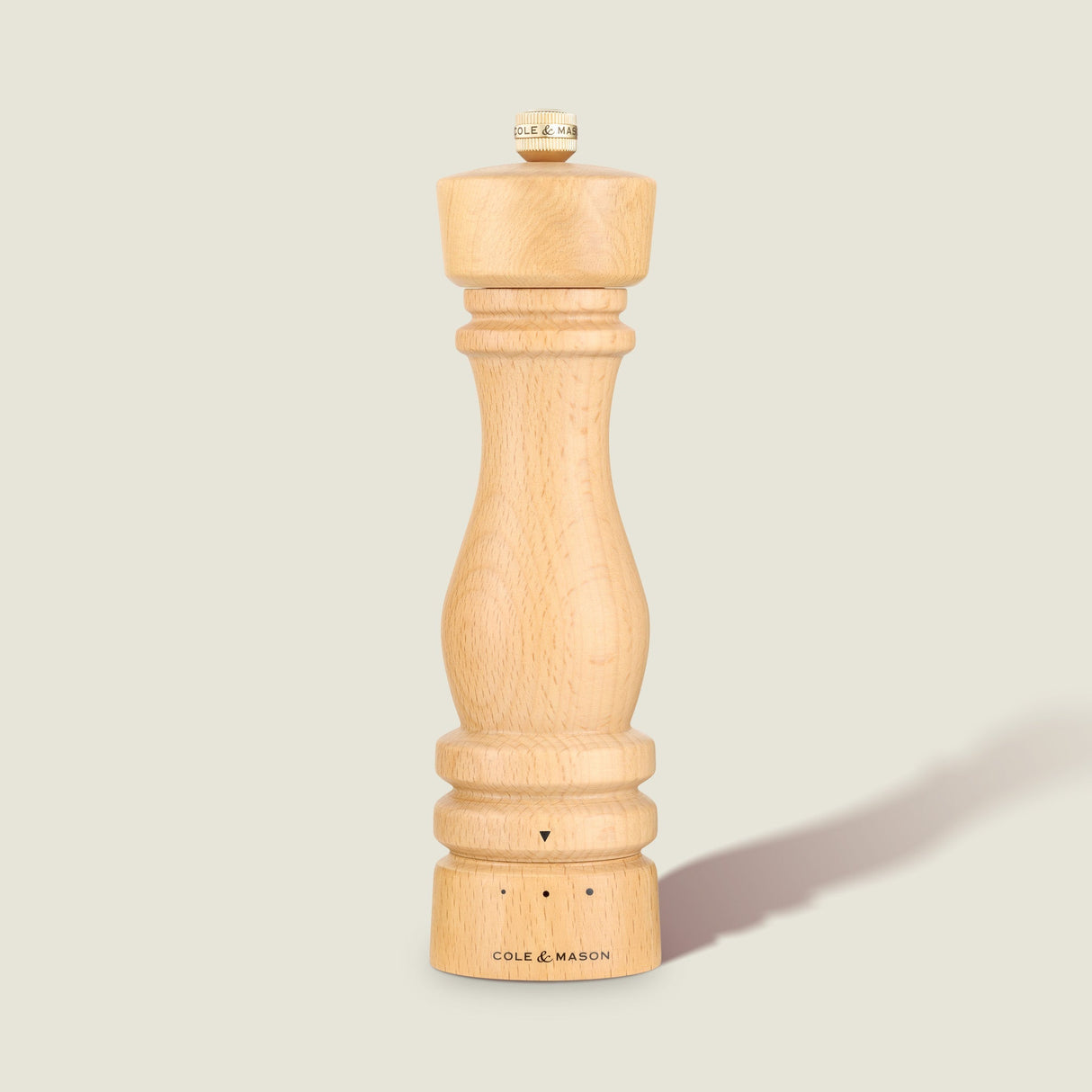 Cole & Mason London Natural Beech Grind Select Salt & Pepper Mills