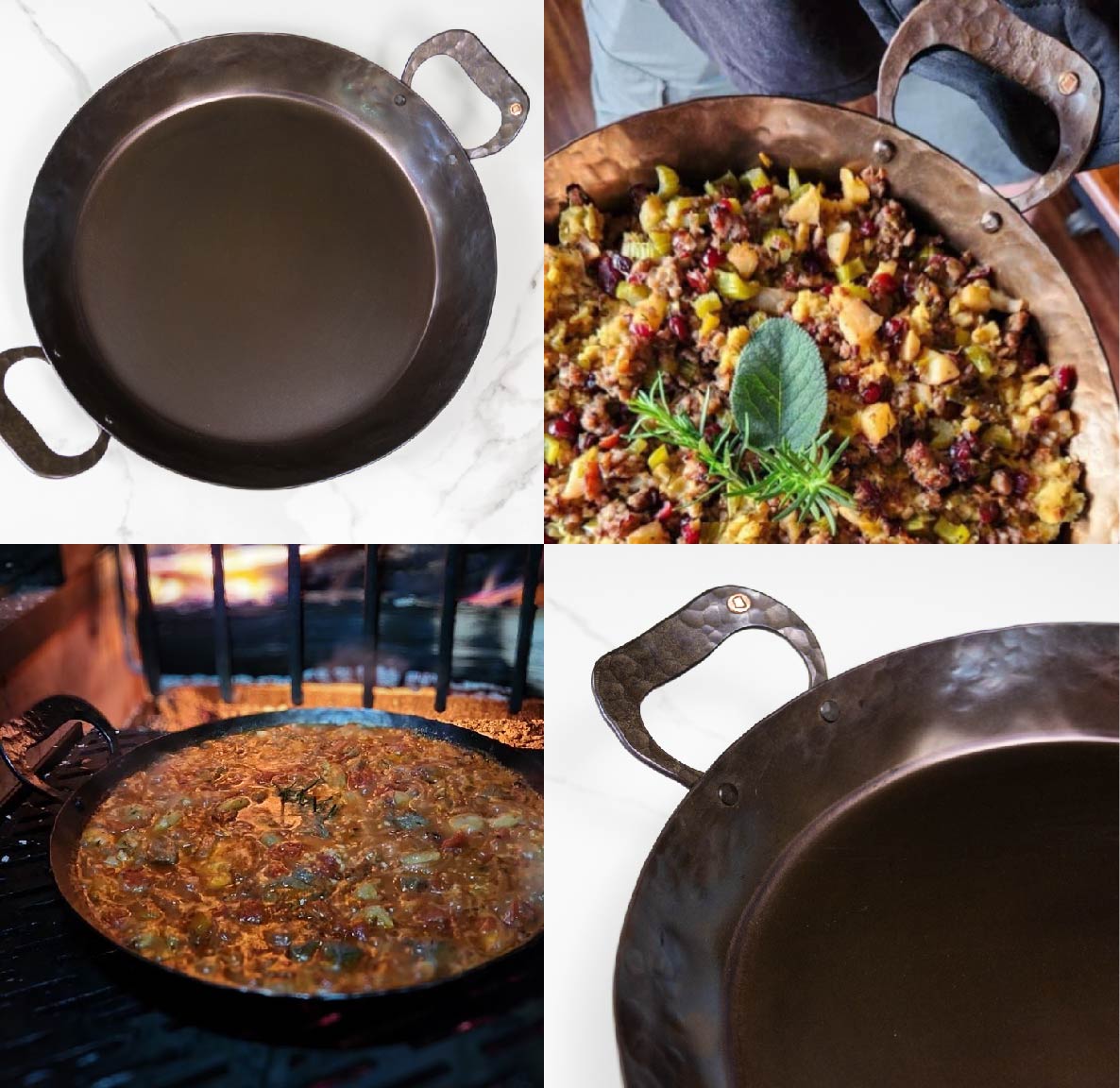 Paella & Roasting Pan Available in 10.5", 12.5", 15", 17" - Carbon Steel