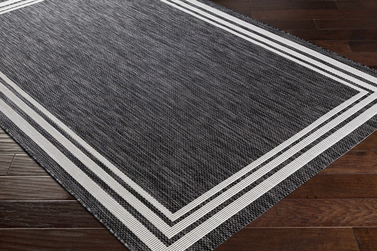 Coonamble Bordered Antrasit Rug