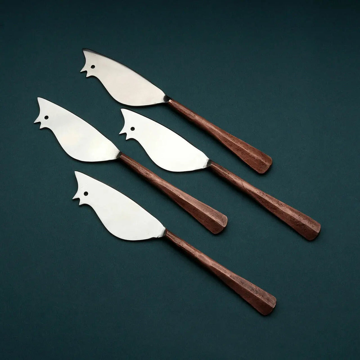 Copper Ridge Ratoncito Cheese Spreader/Knife 4 Pc. Set