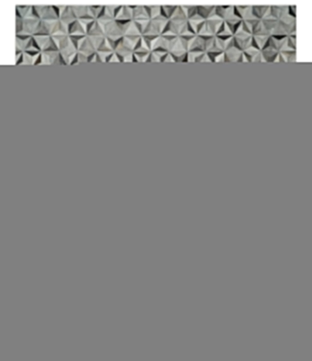 Custom Made Cowhide Leather Patchwork Silver and Gray Leather Modern Geometric Rug