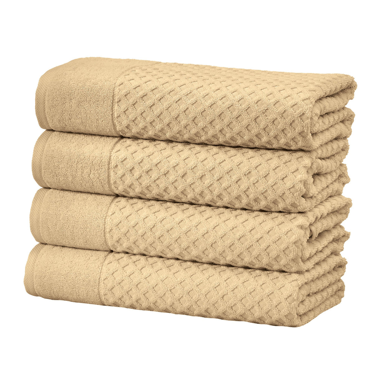 Cotton Diamond Waffle Weave Bath Towel Set - Grayson Collection
