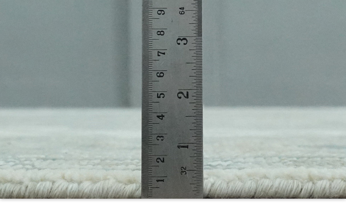 Custom Made Gray, Ivory and Silver Hand knotted Traditional Medallion wool Area Rug