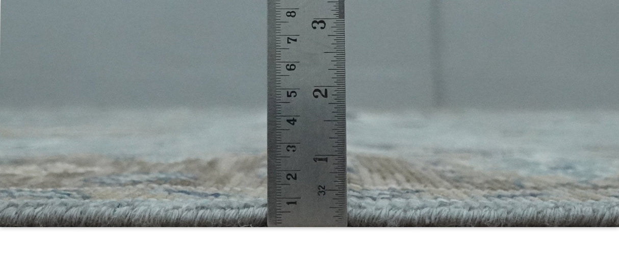 Custom Made Traditional Gray and Brown Multi Size Antique Style Hand knotted Wool Area Rug