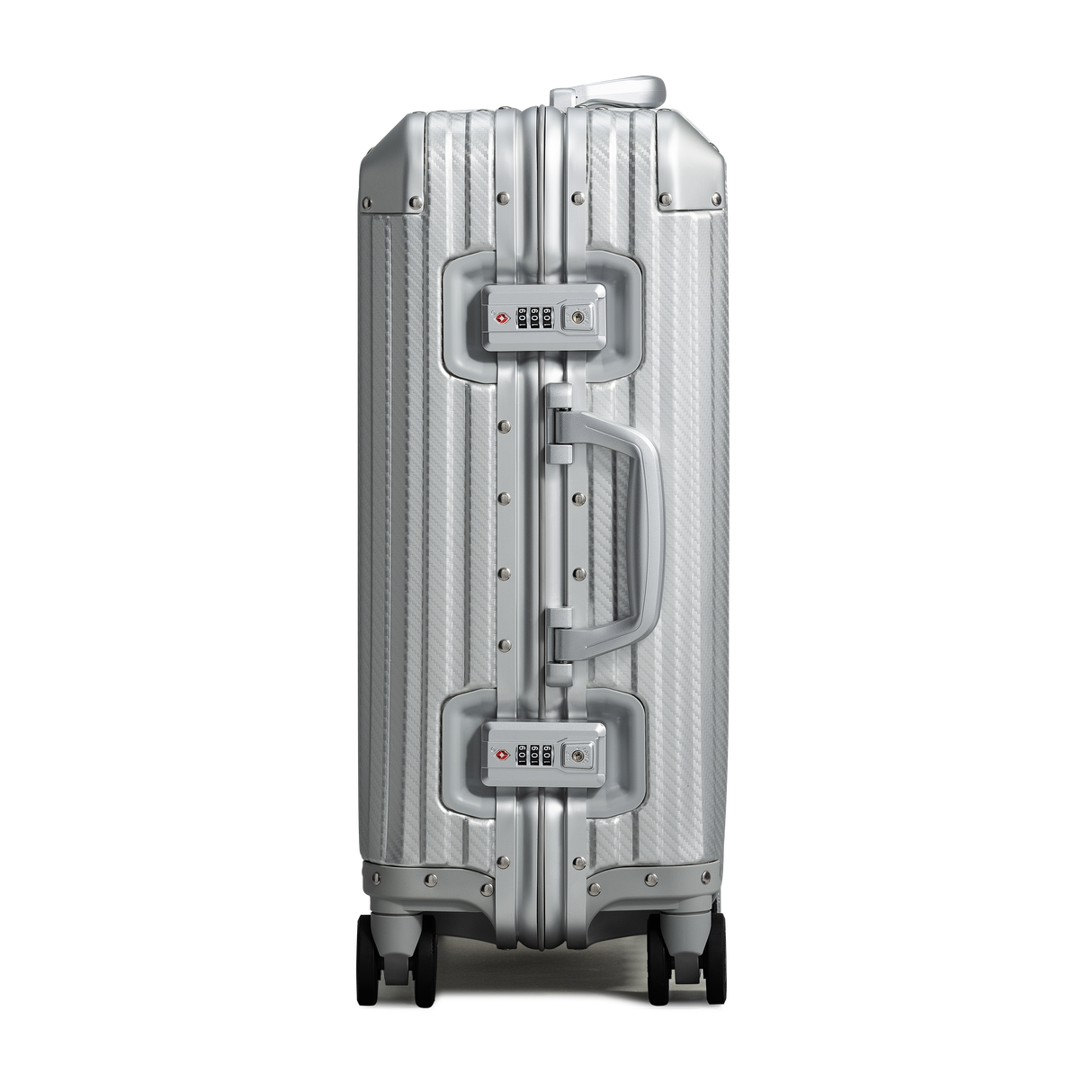 TREVA Aluminum Suitcase Silver