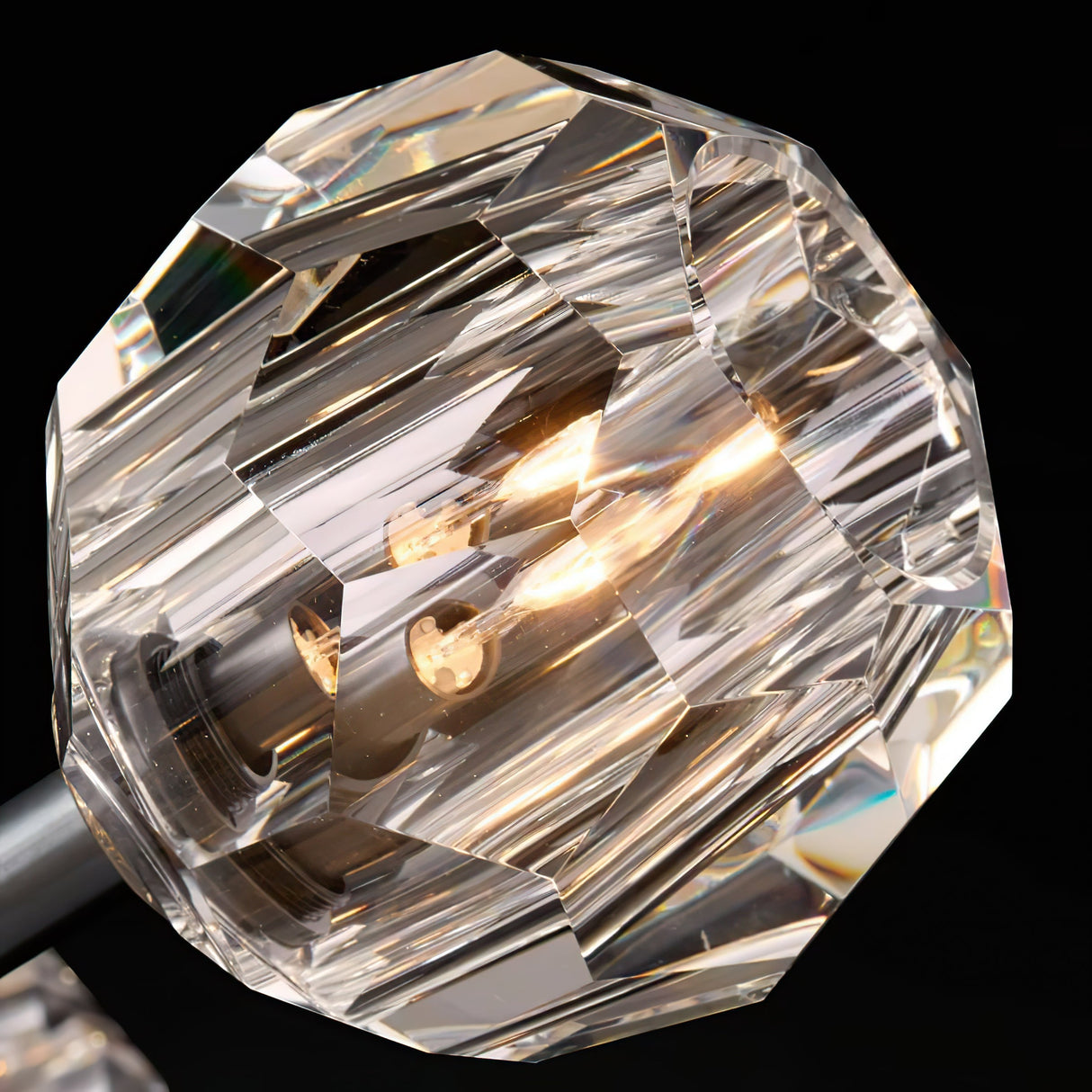Kristal Crystal Round Cluster Chandelier