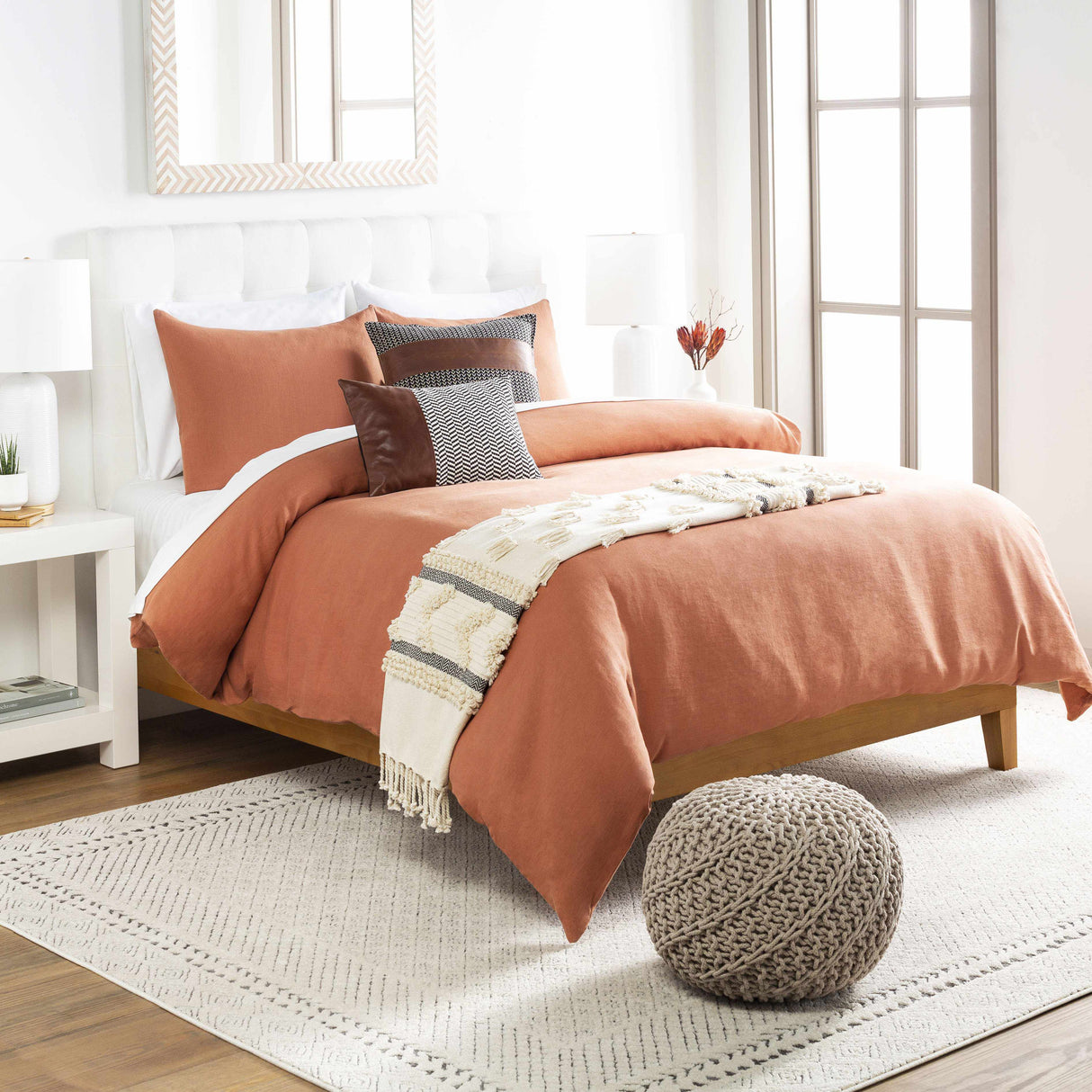 Hvar Burnt Orange Bedding