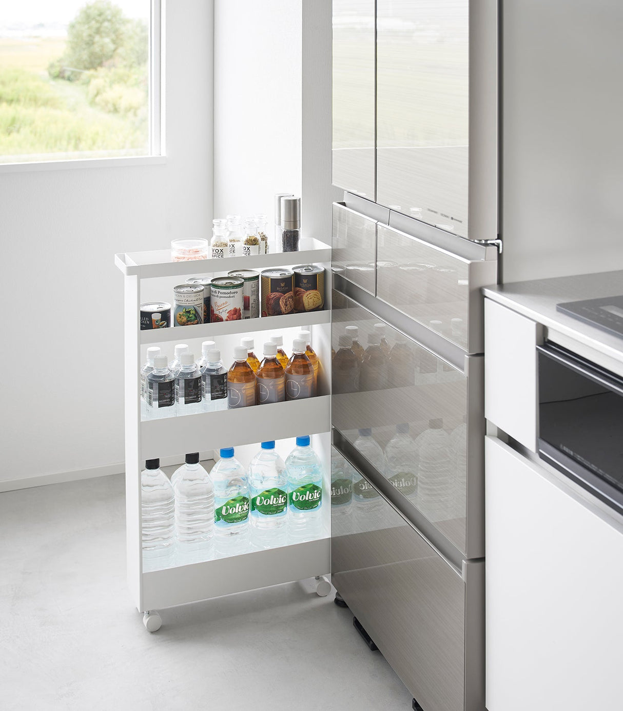 Slim Rolling Wagon (31.7" H) - Steel