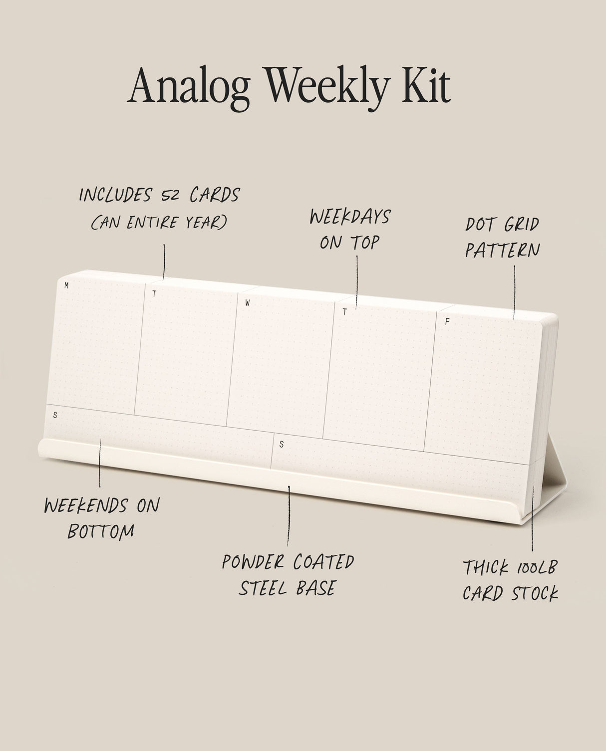 Analog Weekly Kit (White Steel)