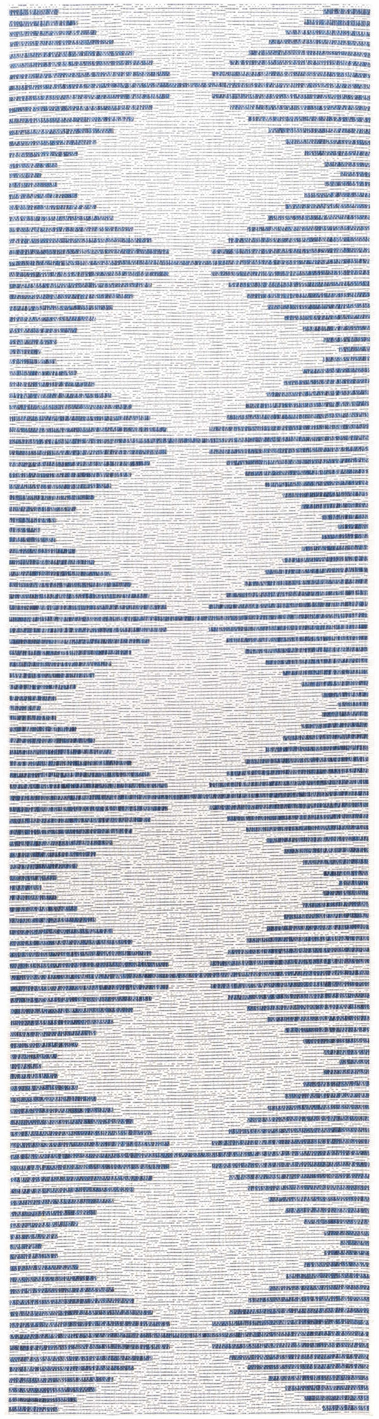 Stephan Blue & Cream Outdoor Rug