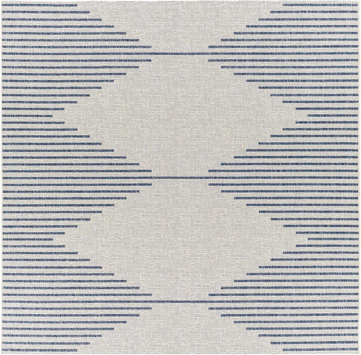 Stephan Blue & Cream Outdoor Rug