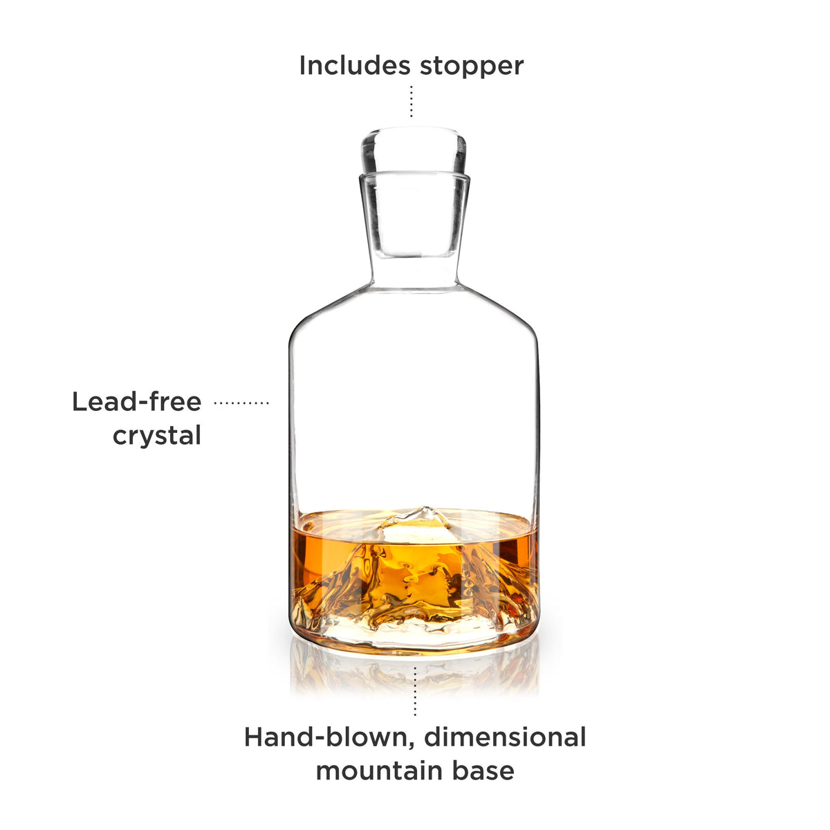 Mountain Crystal Liquor Decanter