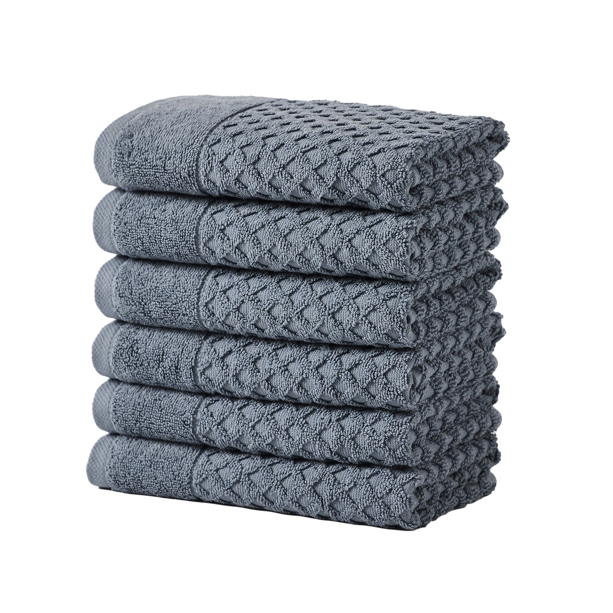 Cotton Diamond Waffle Weave Bath Towel Set - Grayson Collection
