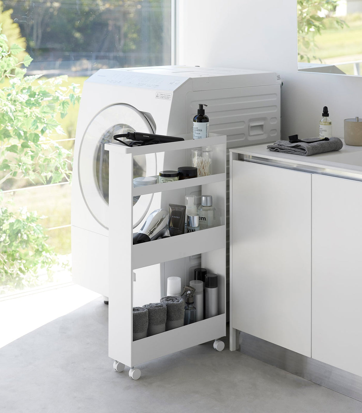 Slim Rolling Wagon (31.7" H) - Steel