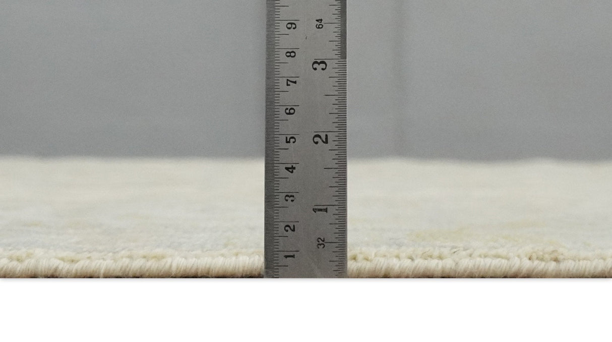 Earthy Neutral Traditional Beige and Silver Antique Style Hand knotted Wool Area Rug, Kids, Living Room and Bedroom Rug