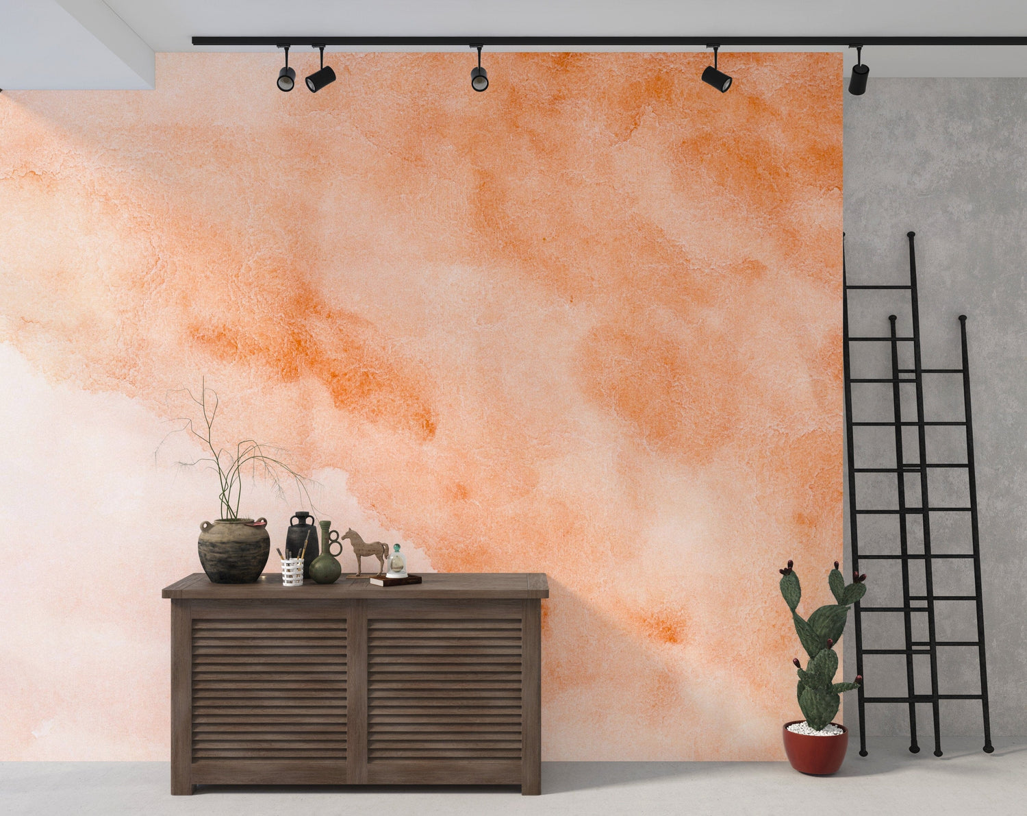 Abstract Watercolor Wallpaper - Organic Brush Strokes Wall Mural