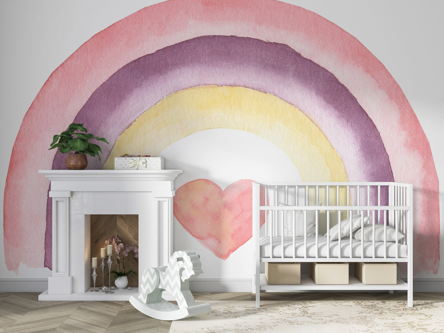 Colorful Fantasy Rainbow Wallpaper Peel and Stick