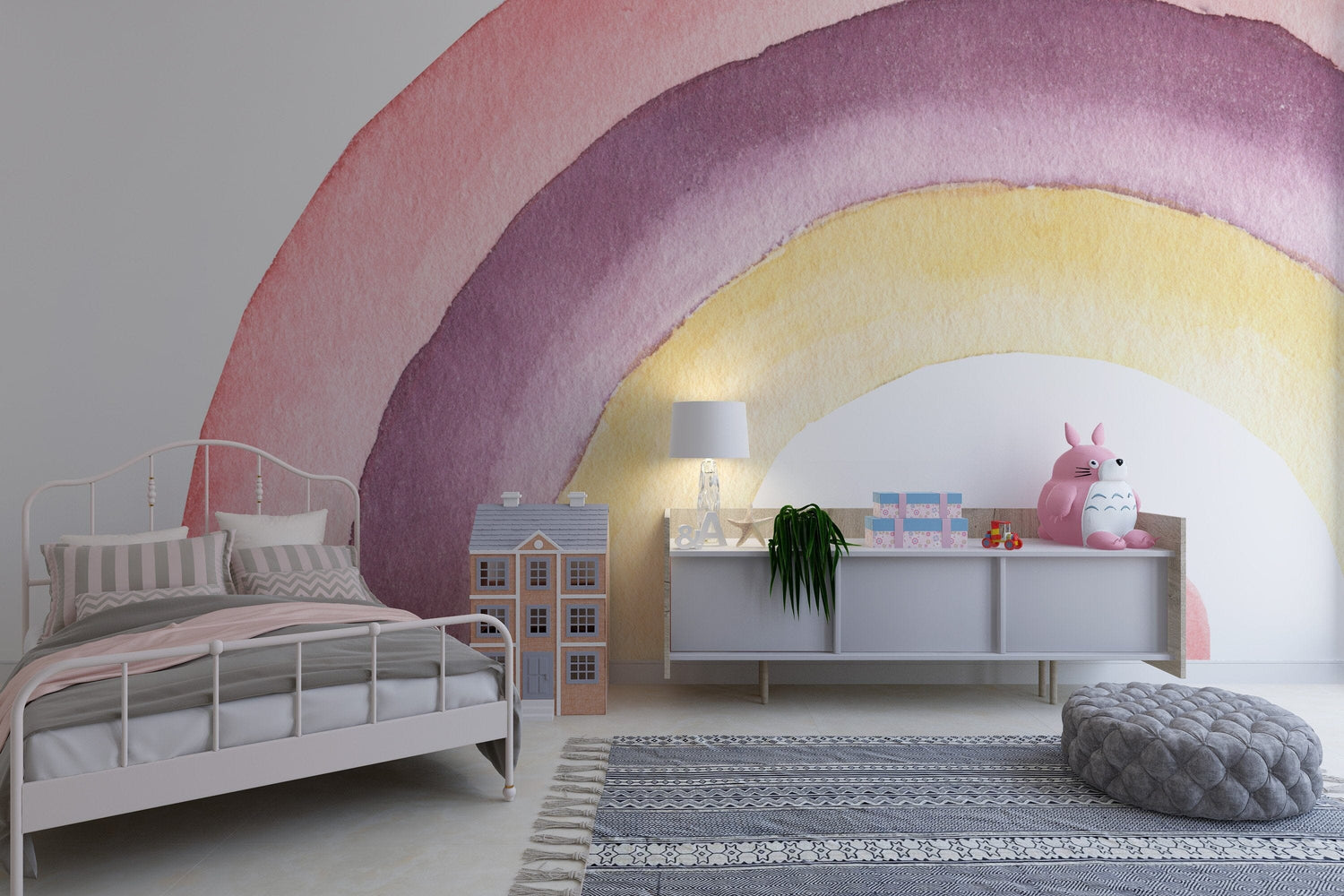 Colorful Fantasy Rainbow Wallpaper Peel and Stick