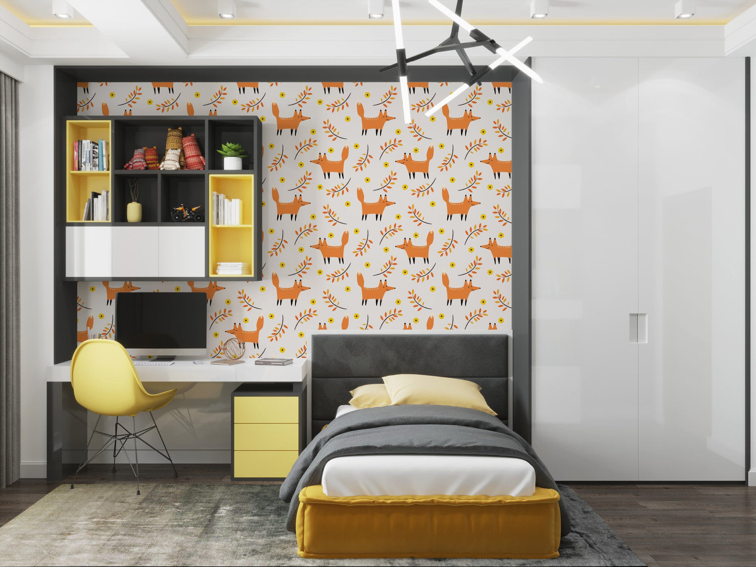 Forest Fox Peel and Stick Wallpaper