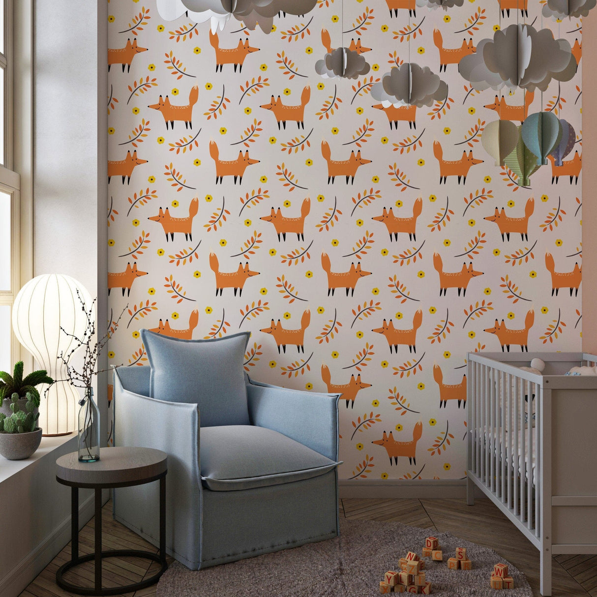 Forest Fox Peel and Stick Wallpaper