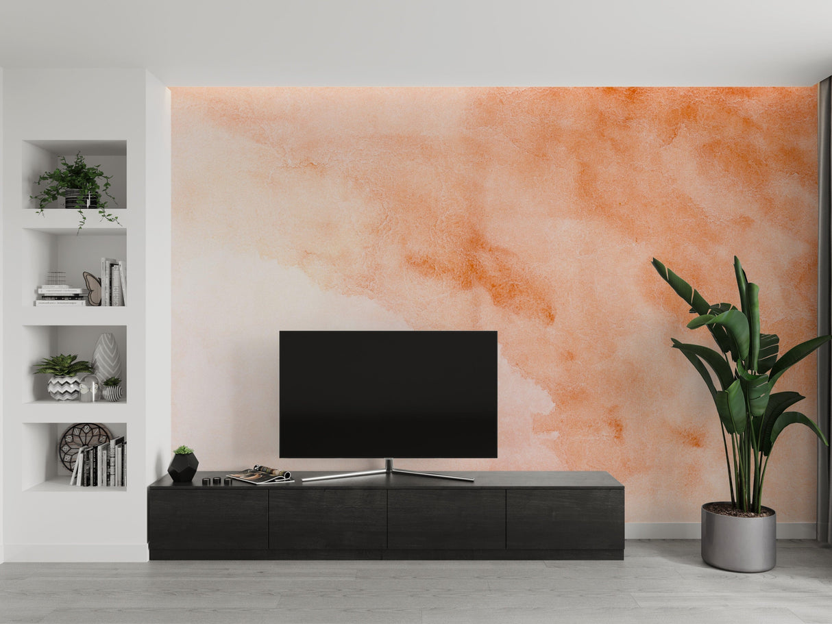 Abstract Watercolor Wallpaper - Organic Brush Strokes Wall Mural