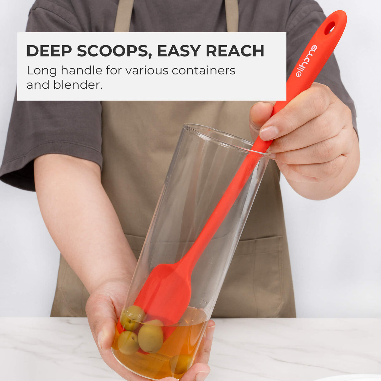 Elihome Skinny Slim Spoonula - 11" L x 1.5" W
