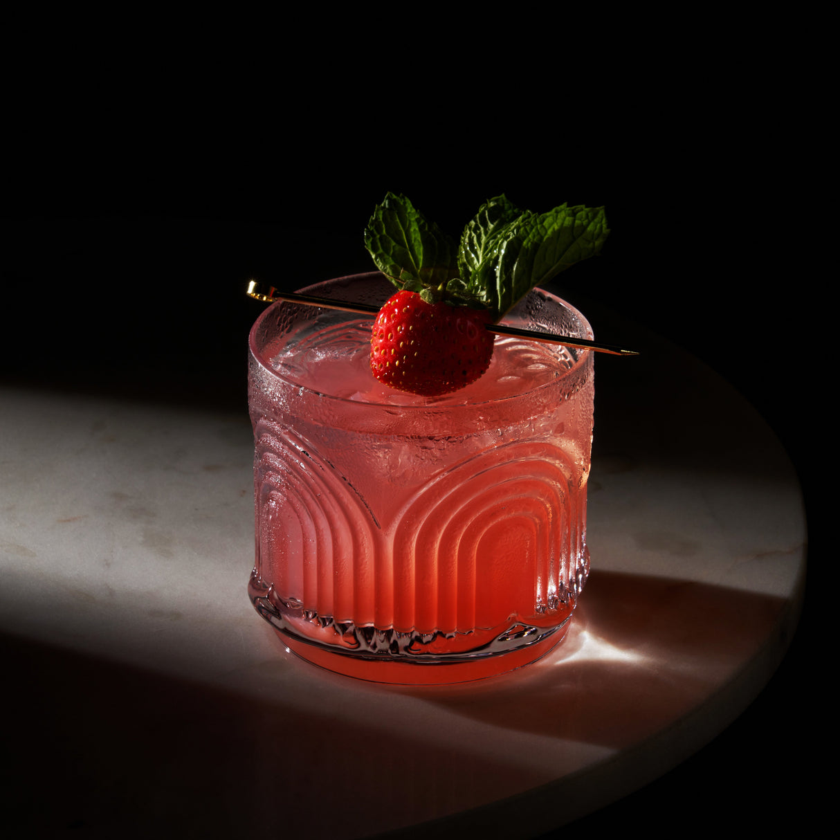 Beau Crystal Lowball Tumblers Set of 4